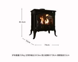 限时特卖真火壁炉 冬季别墅装饰欧式铸铁取暖器 厂家直销