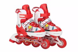 新款车线全软PU闪光轮儿童溜冰鞋
