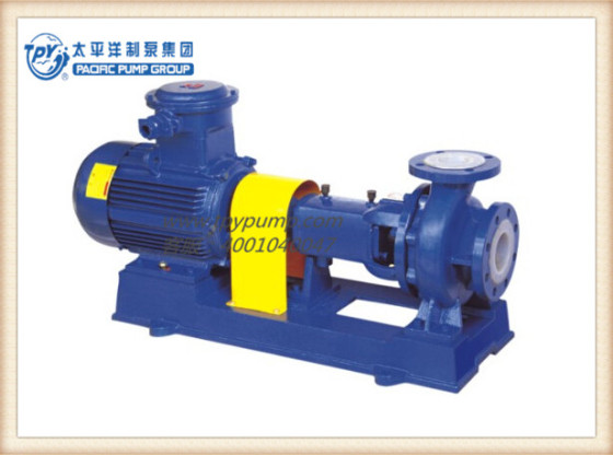 上海太平洋制泵　IHF为单级单吸式氟塑料合金化工离心泵