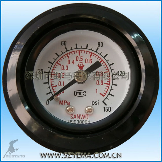 三和 SG36-10-01PM 面板式气压表 压力表 大量现货库存
