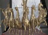 铜雕塑阿波罗战车，太阳神雕塑，铜雕八骏马，铜雕马，铸铜马，铜马铸造厂