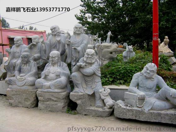 石雕罗汉像，十八罗汉，佛教类石雕，寺庙雕像大全，罗汉像