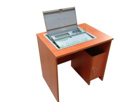 科桌 液晶屏翻转器 办公桌显示器翻转器 17寸手动翻转器 学生桌桌面翻转器