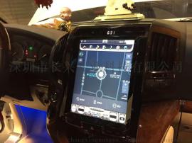 爆款08-15款老兰德酷路泽12.1寸竖屏安卓特斯拉大屏导航一体机多媒体音响GPS