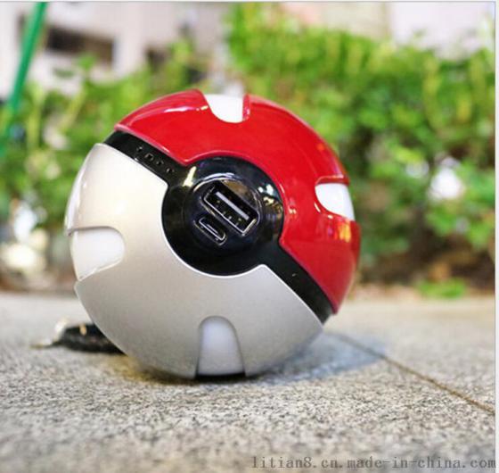 爆款pokemon go精灵球充电宝 神奇宝贝口袋里的妖怪移动电源厂家