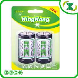 供应 KINGKONG 环保碳性1号电池 D型碳性电池 R20P