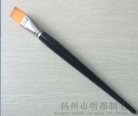 黑色木杆铜镀镍箍化纤丝毛画笔(239)