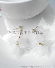 韩式花瓣花朵气质甜美女式耳环 饰品制造商供应 120件起批